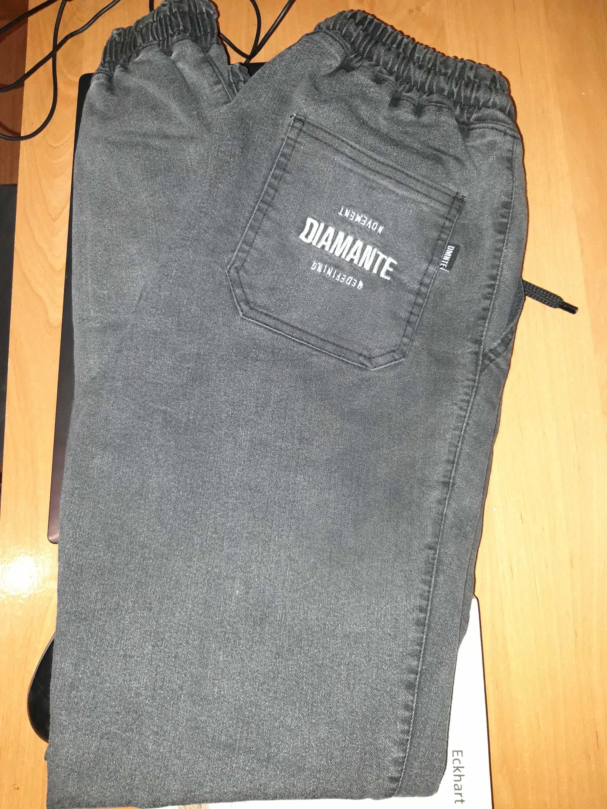 Spodnie czarne joggery Diamante Wear damskie/męskie (unisex)
