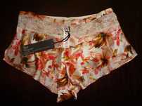 M&S Autograph jedwabne szorty spodenki majtki koronka SILK r. 34