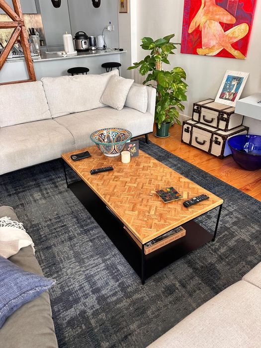 Mesa de café de madeira