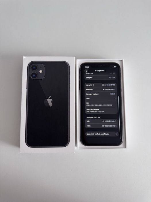 iPhone 11 64GB | Black | Bateria 89%