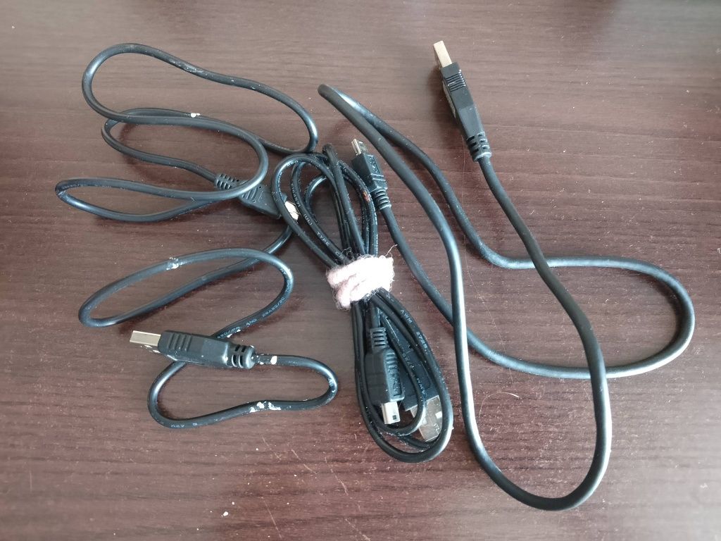 3 nowe kable USB mini