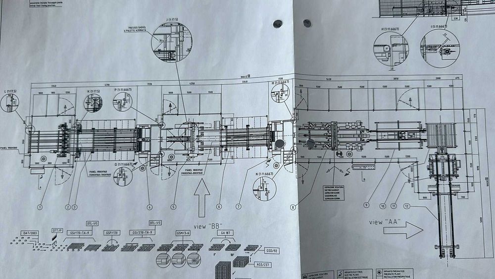 Kompletna linia  Storti do zbijania palet EURO 1200x800