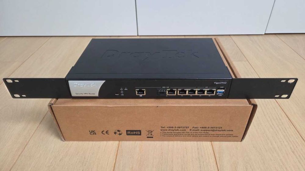Router Draytek 2962, Dual-WAN load balancing, 2,5Gbps, VPN, Firewall