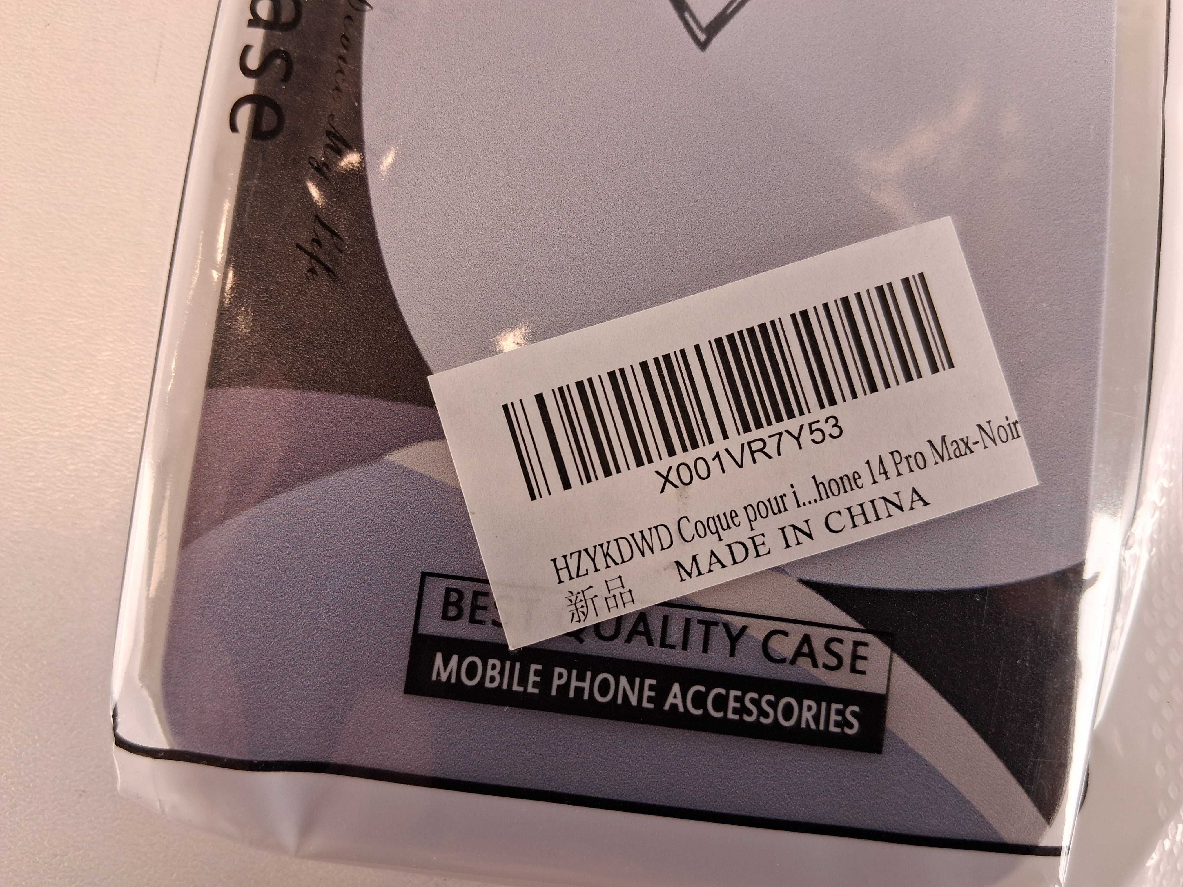 E078 Etui Coque do iPhone 14 Pro Max-Noir Fioletowe Serce