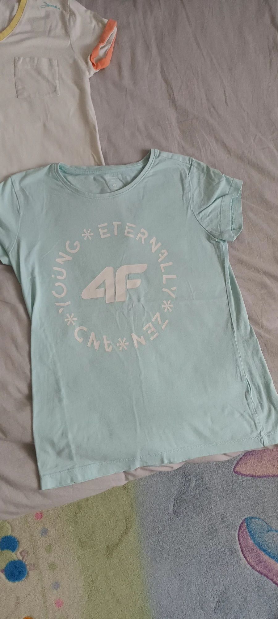 4 Koszulki dla dziewczynki 164 cm. Reserved, 4F.