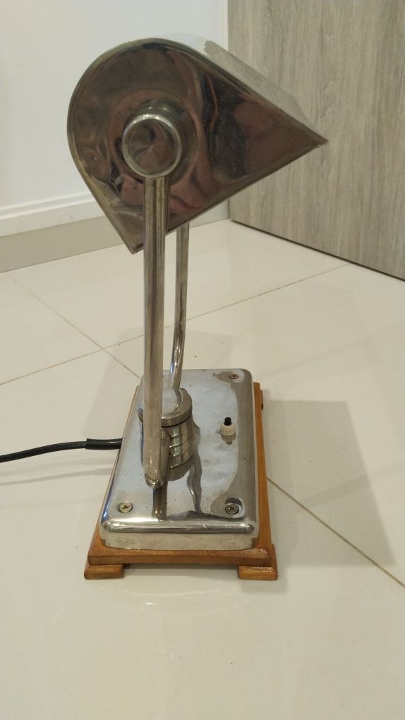 Lampa biurkowa bankowa biblioteczna antyk