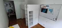 Łóżko piętrowe antresola Ikea Smastad
