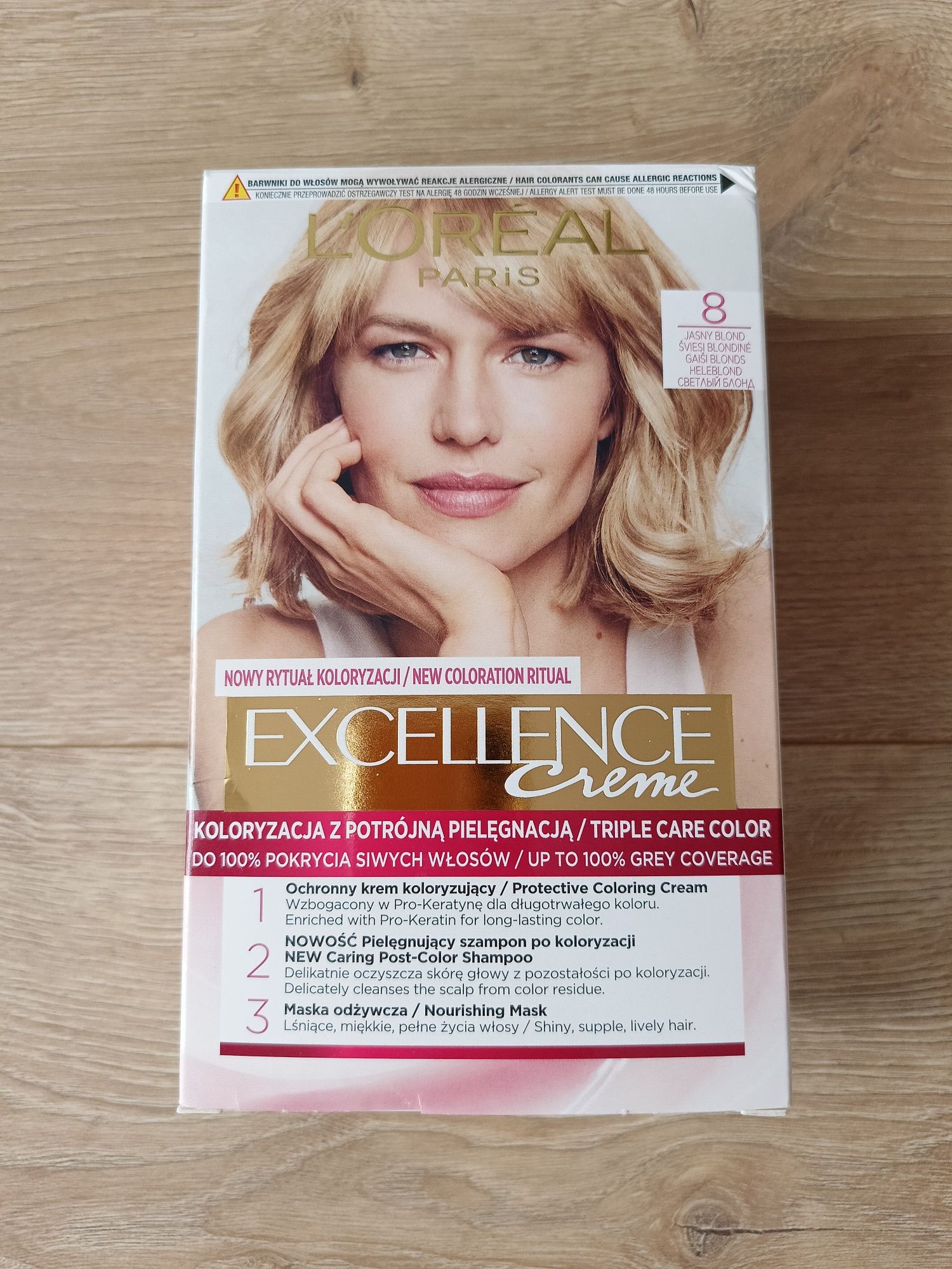 Farba Loreal excellence creme 8 jasny blond