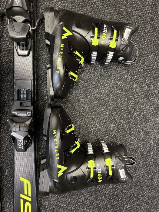 Narty Nowe Junior Fischer 140cm + Buty Mc kinley 24cm Sklep Serwis