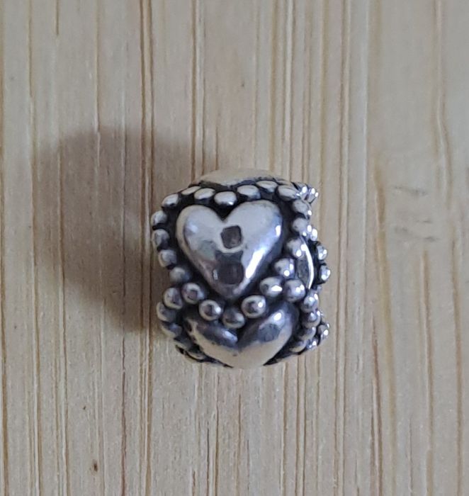 Conta Pandora Coração em Prata, 926, como Nova