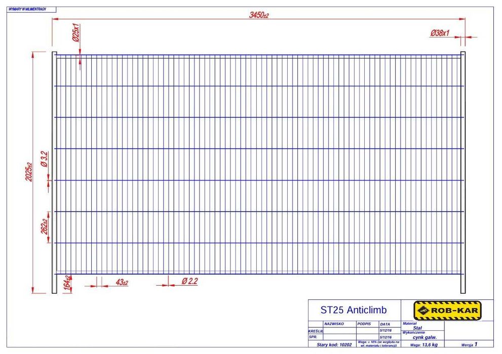 Ogrodzenie ażurowe pletak tymczasowe wynajem sprzedaż