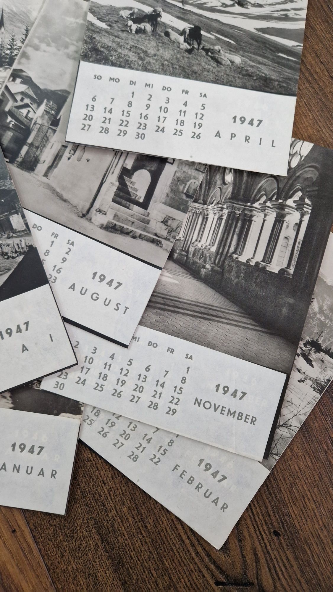 Kalendarz Austria 1947 zdjęcia