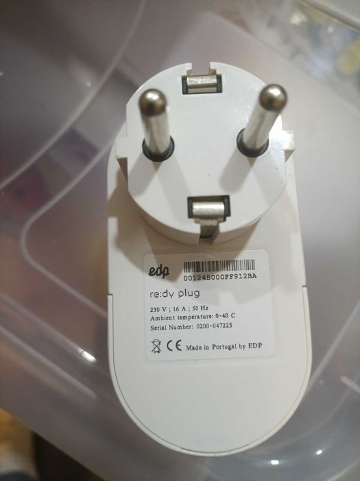 Tomada Inteligente EDP re:dy plug – Controlo de Consumos