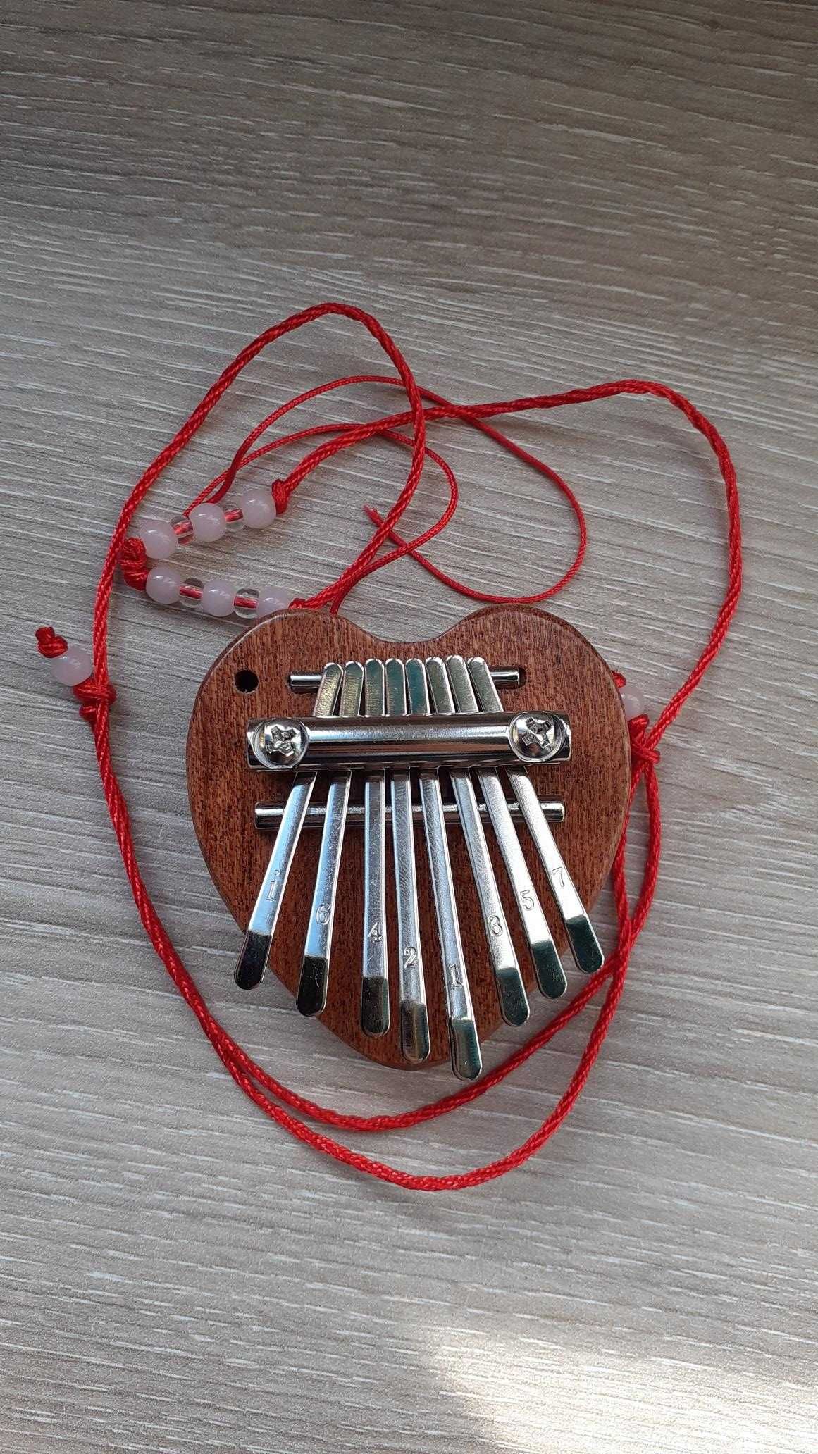 Kalimba coração instrumento musical NOVO valentim
