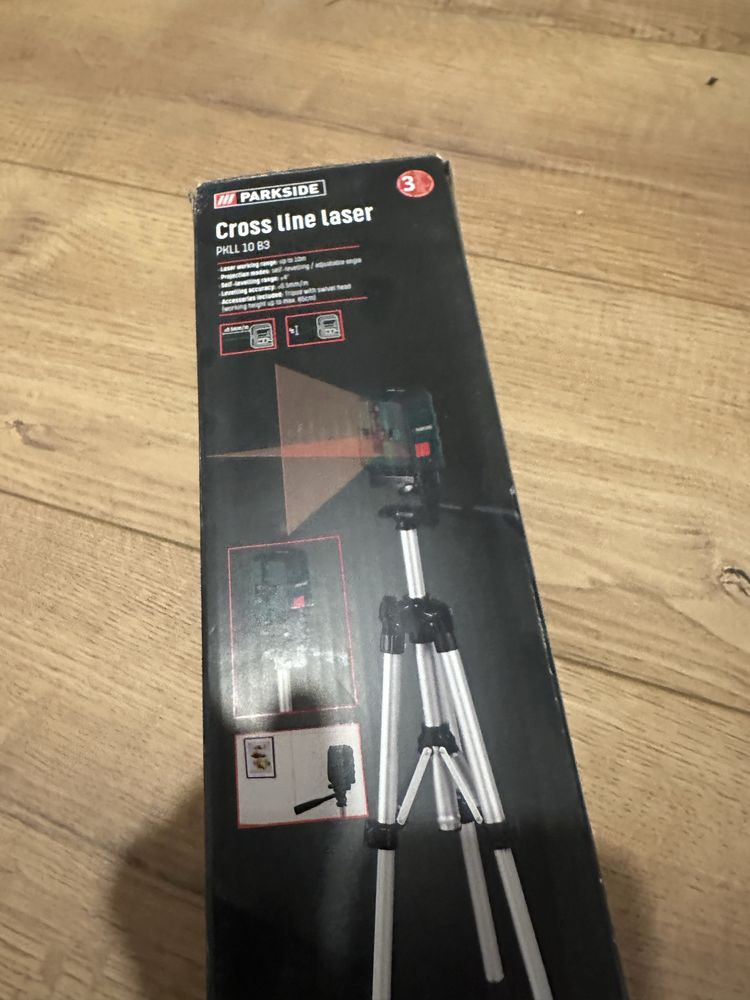 Laser parkside caly zestaw