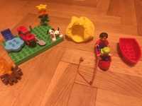 Lego Duplo_wakacje,biwak, łódki, namiot, motor, kamping