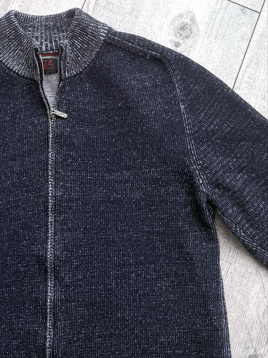 MTL piękny męski rozpinany sweter melanż rozmiar-XL