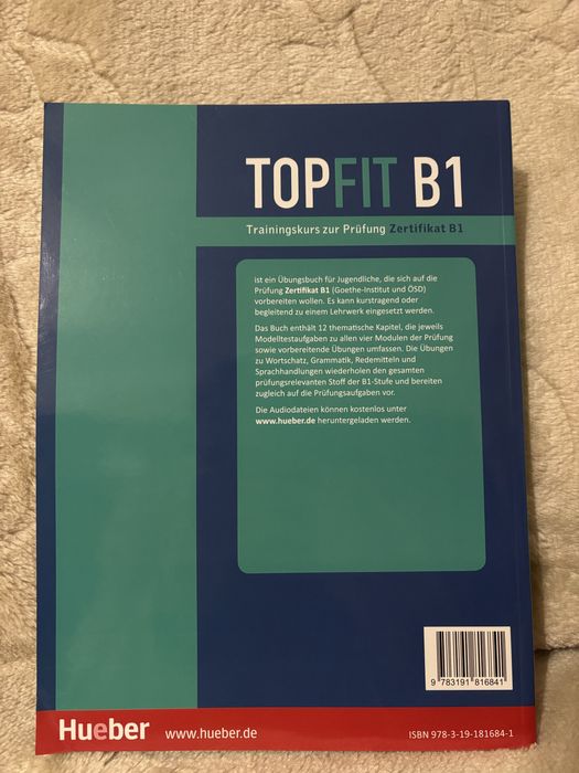 Книжка для підготовки до здачі сертифікату B1 з німецької мови