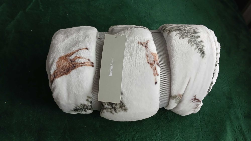 Koc świąteczny blanket narzuta 140cmx190cm home&you