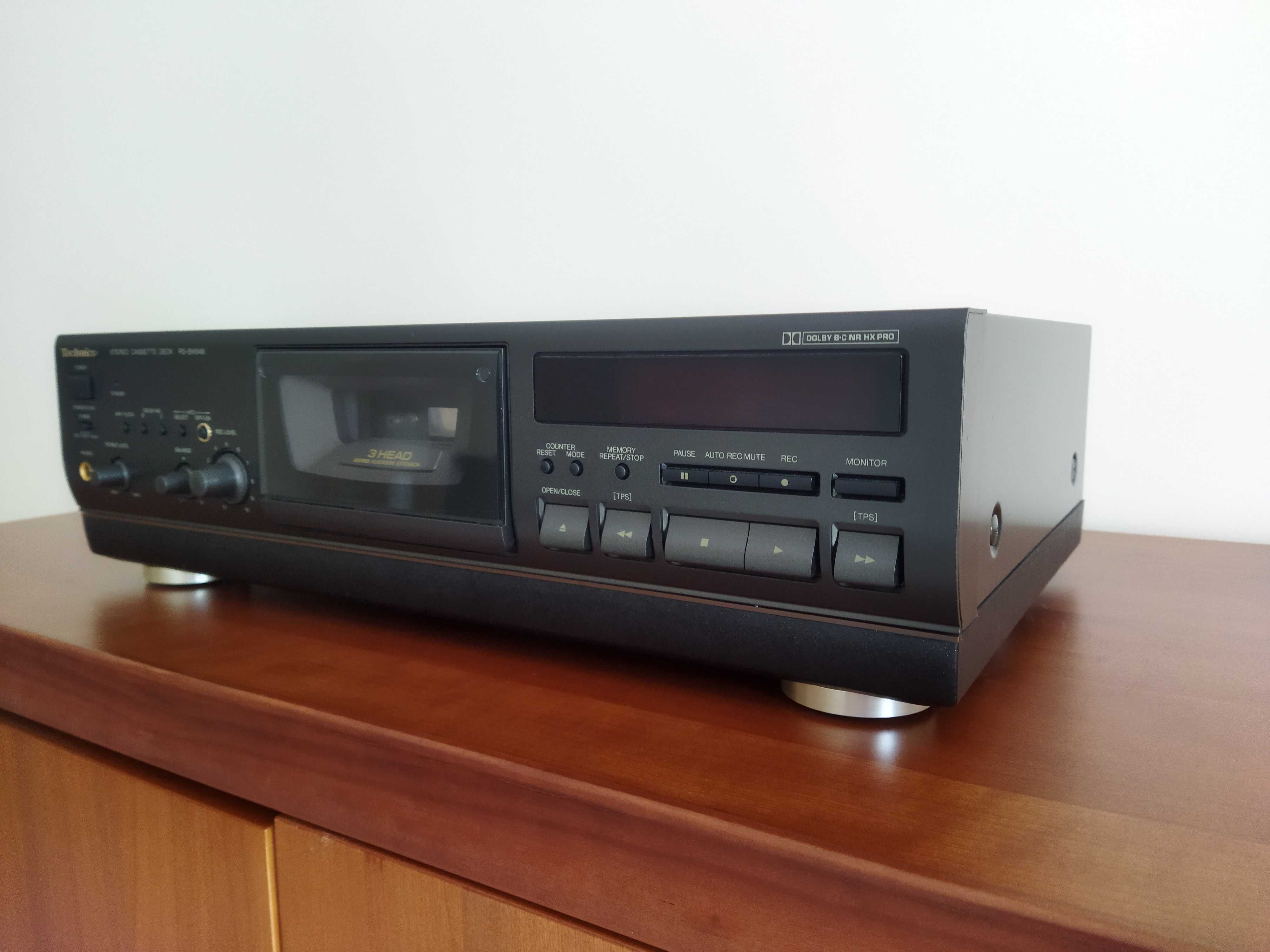 Leitor e gravador de cassetes Technics RS-BX646 - 3 cabeças