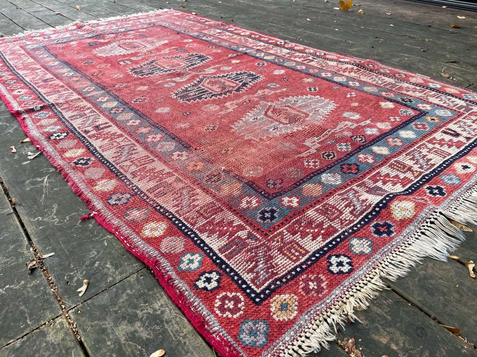 Przedwojenny kilim dywan 235x135cm