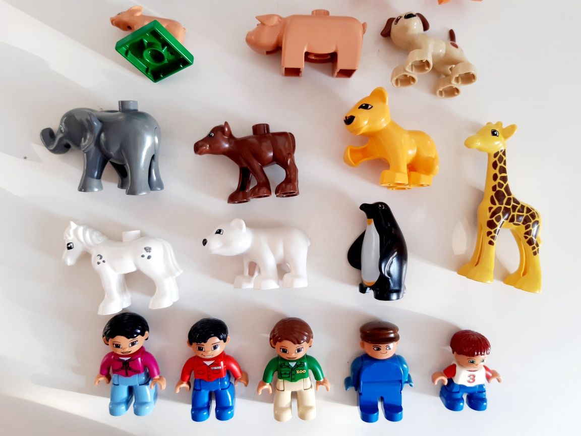 LEGO Duplo zestaw 137 elementów zoo safari sklep stragan farma