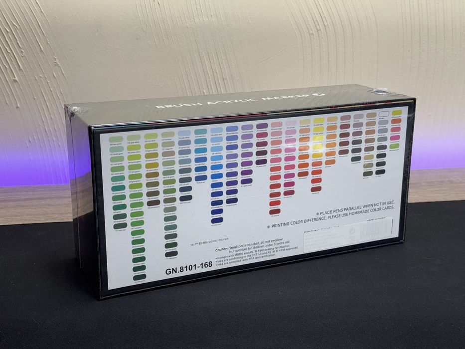 Guangna 168 акрилові маркери з розмальовкою