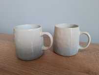 2 duże ceramiczne kubki zielone