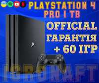 Ігрова консоль Sony PlayStation 4 Pro 1 TB + 60 ІГР | Sony | Приставка