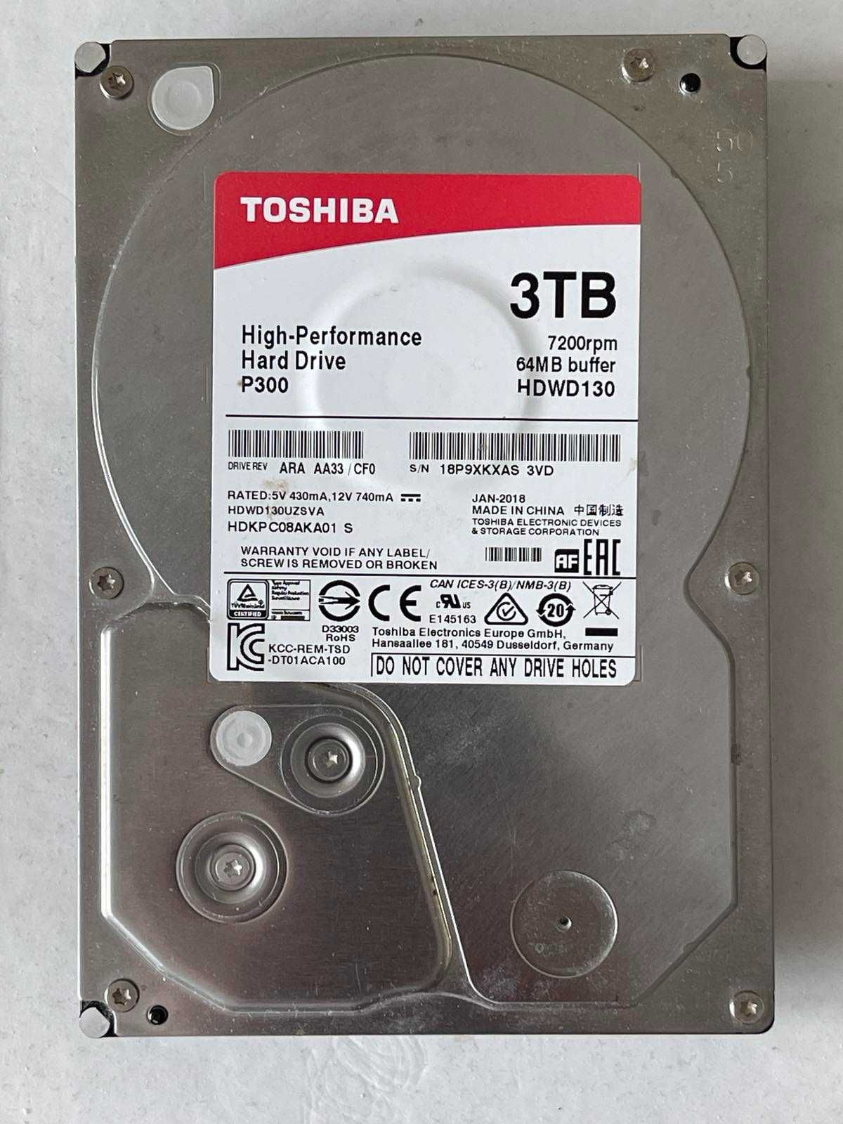 Жорсткий диск TOSHIBA 3 TB 7200rmp