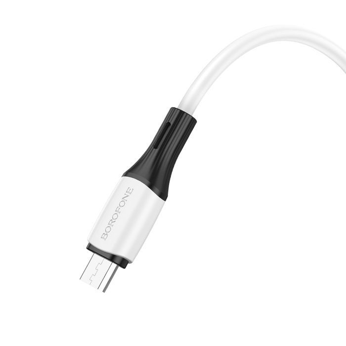 Borofone Kabel Bx79 - Usb Na Micro Usb - 2,4A 1 Metr Biały