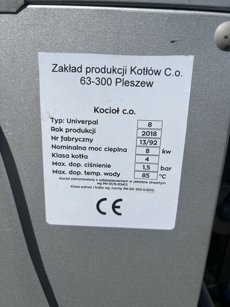 Sprzedam piec 8kw czwartej klasy