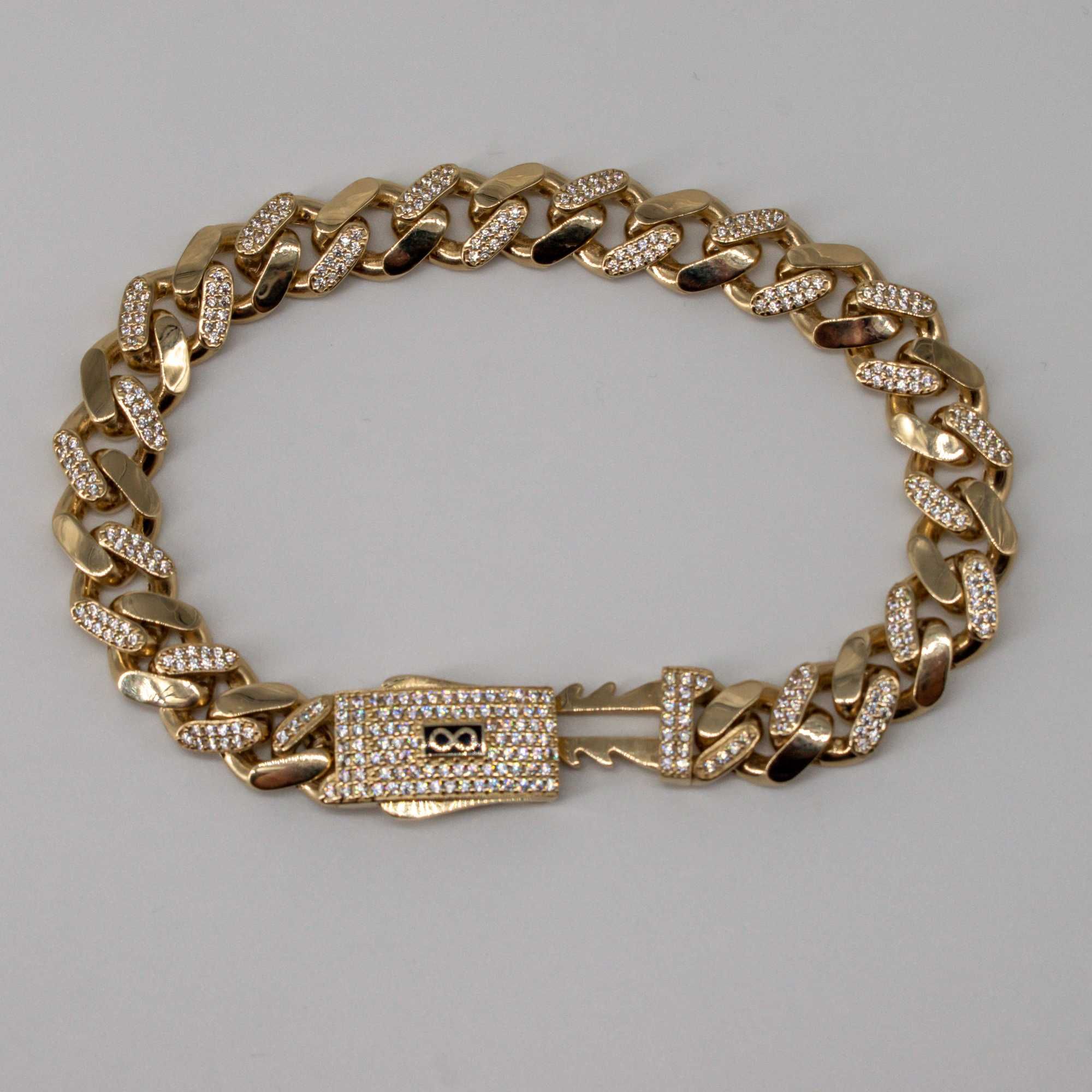 Złota bransoletka 585 15,19gram 19,5cm Nowa WYSYŁKA GRATIS