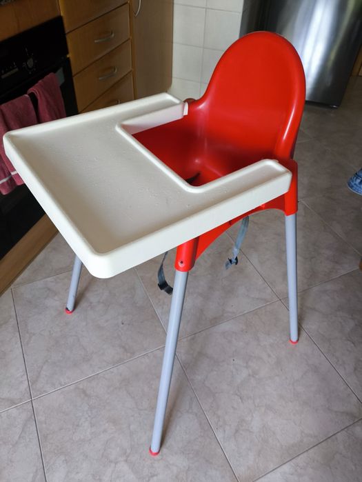 Cadeira refeição vermelha