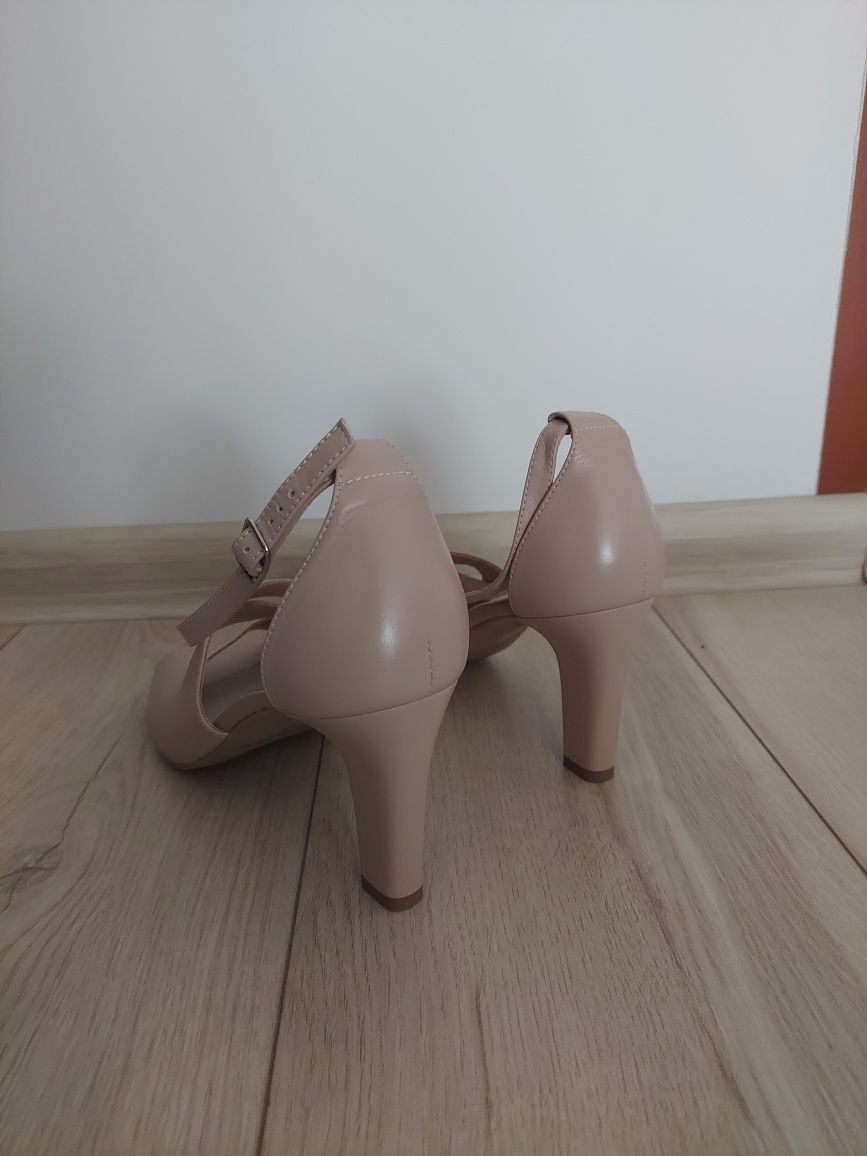 Buty ślubne Kotyl beżowe 39
