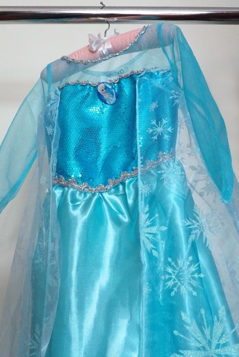 CARNAVAL - Fantasia / Vestido Princesa Elsa (Frozen) - NOVO