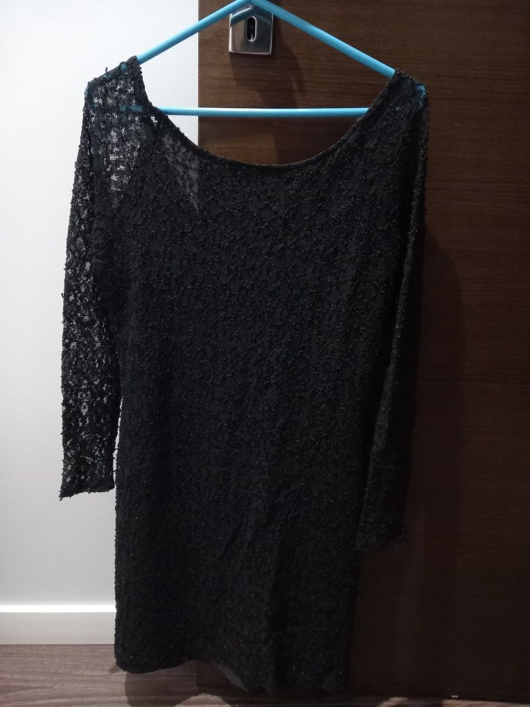 Vestido preto, T34/36, portes grátis, como novo