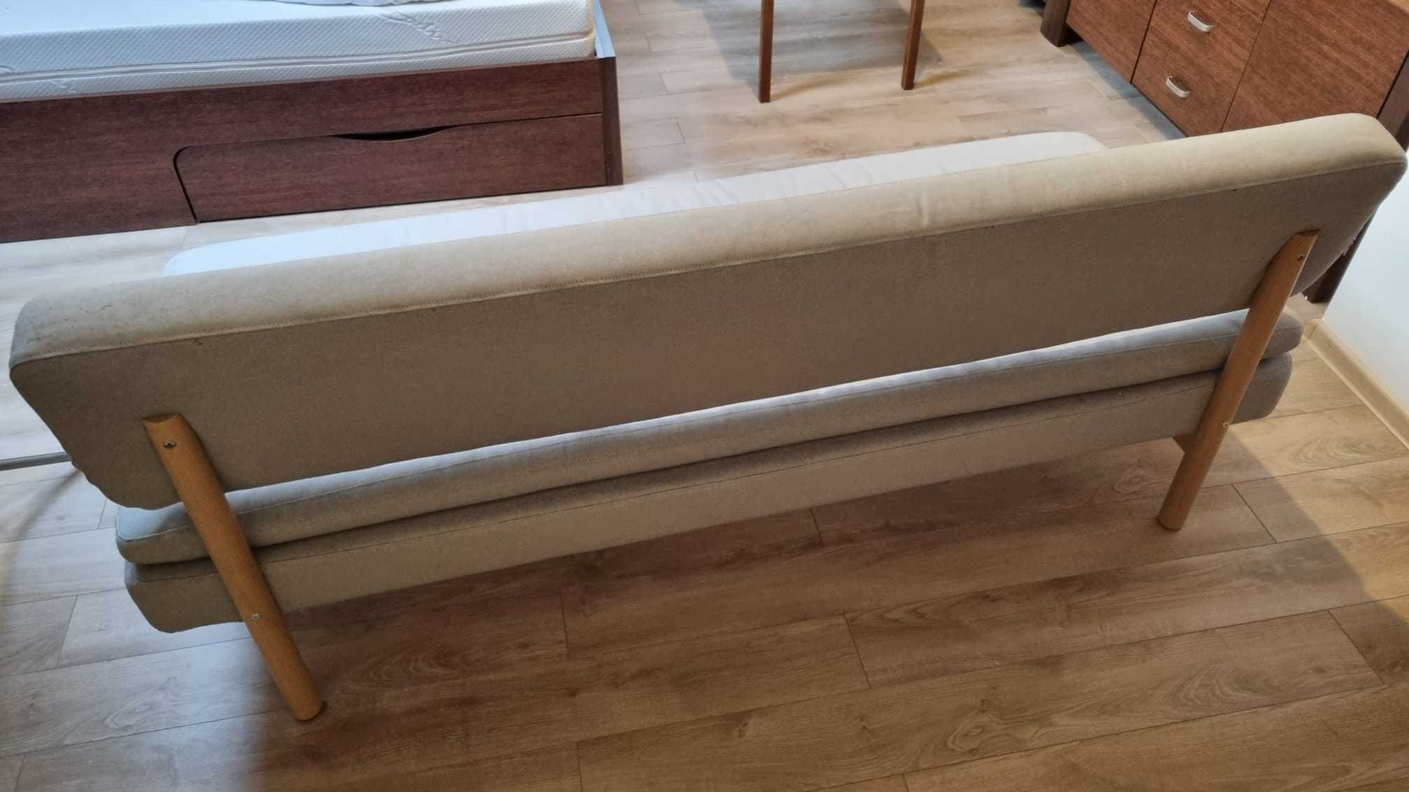 IKEA YPPERLIG szara sofa trzyosobowa do spania