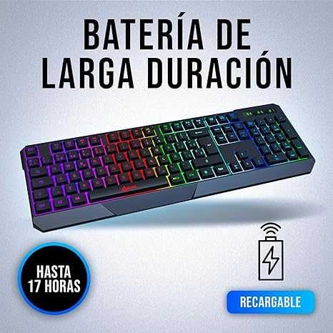Klawiatura do gier KLIM Chroma bezprzewodowa, membranowa RGB ES