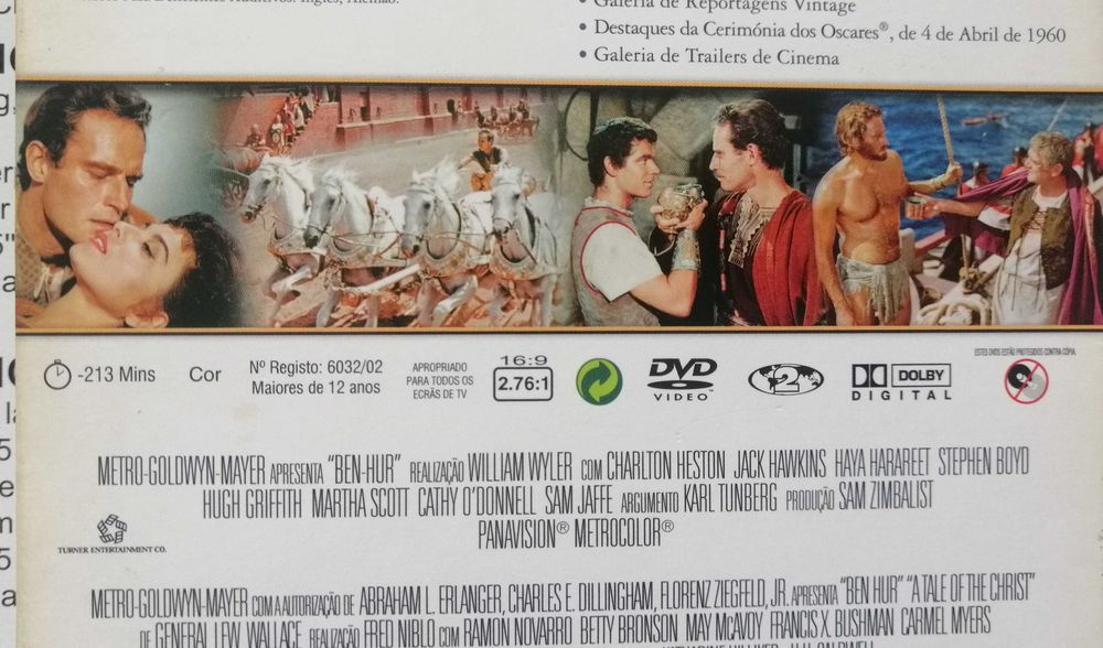 Ben Hur William Wyler ( 4 dvds Ed. Especial 50 aniversario) RARIDADE