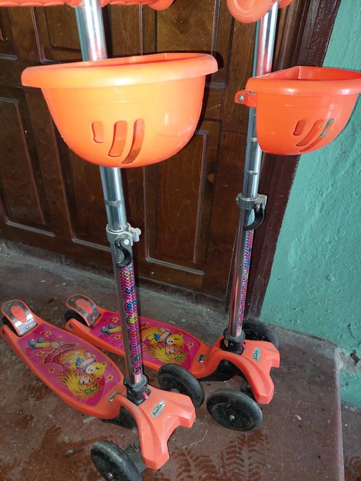 Самокат детский Scooter колеса светятся, можно двойняшкам
