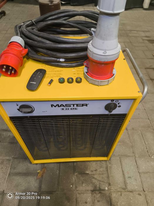 nagrzewnica elektryczna master B 22 KW ster. pilotem wtyczka kabel