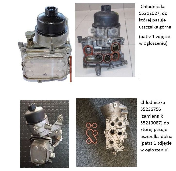 Uszczelka chłodnicy oleju do fiat: Bravo 2, Doblo, Punto TJET
