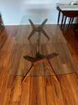 Mesa de Jantar tampo em vidro LA REDOUTE