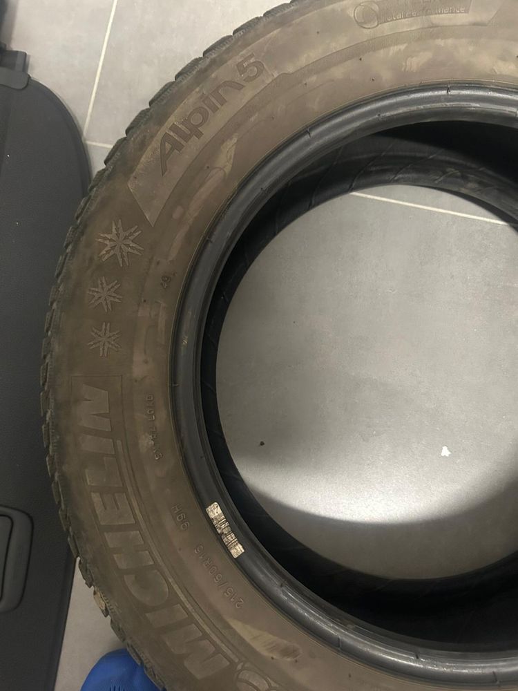 Opony zimowe 215/60/16 2x michelin i 2x uniroyal