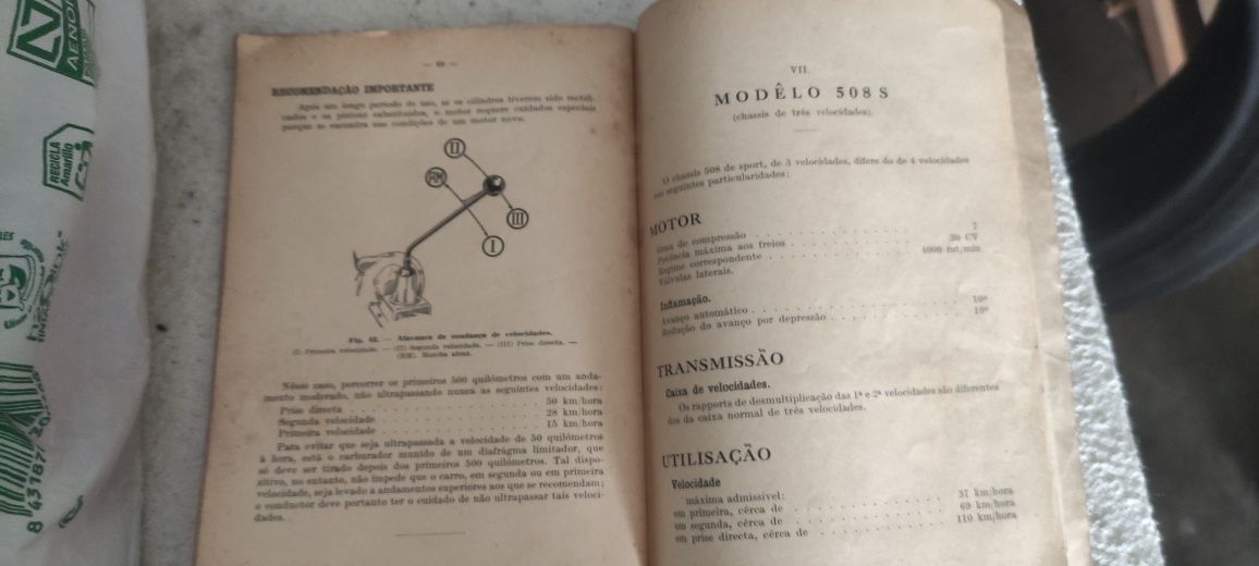 Fiat 508 manual de uso e manutenção
