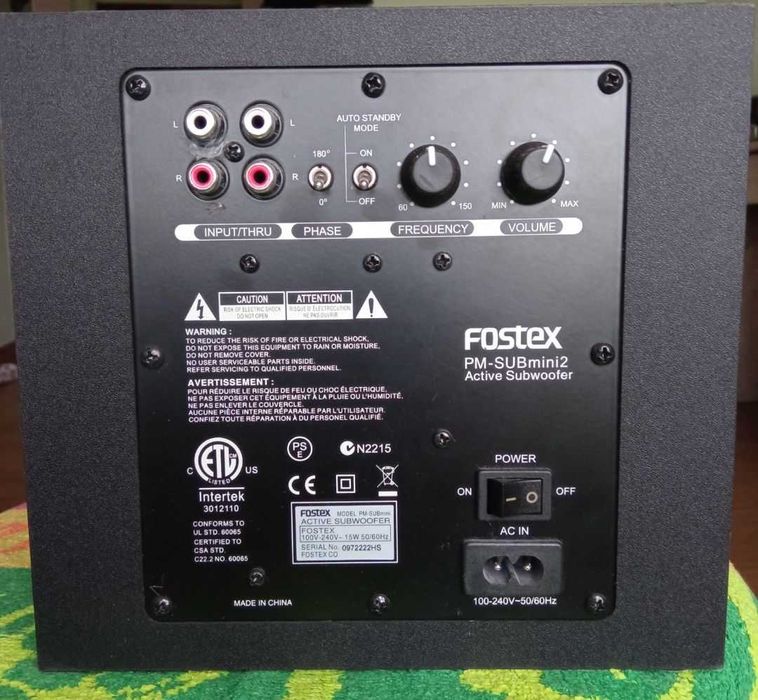 Fostex PM - Sub 40Hz - 150Hz