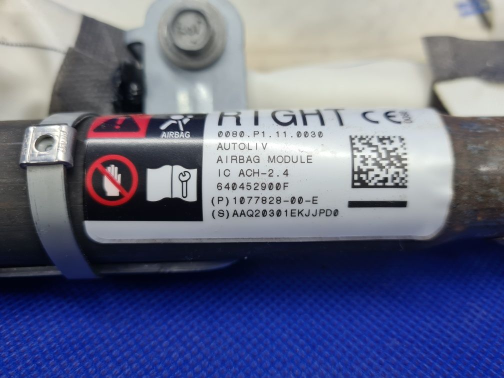 KURTYNA poduszka powietrza prawa airbag TESLA MODEL III 3 | oryginał