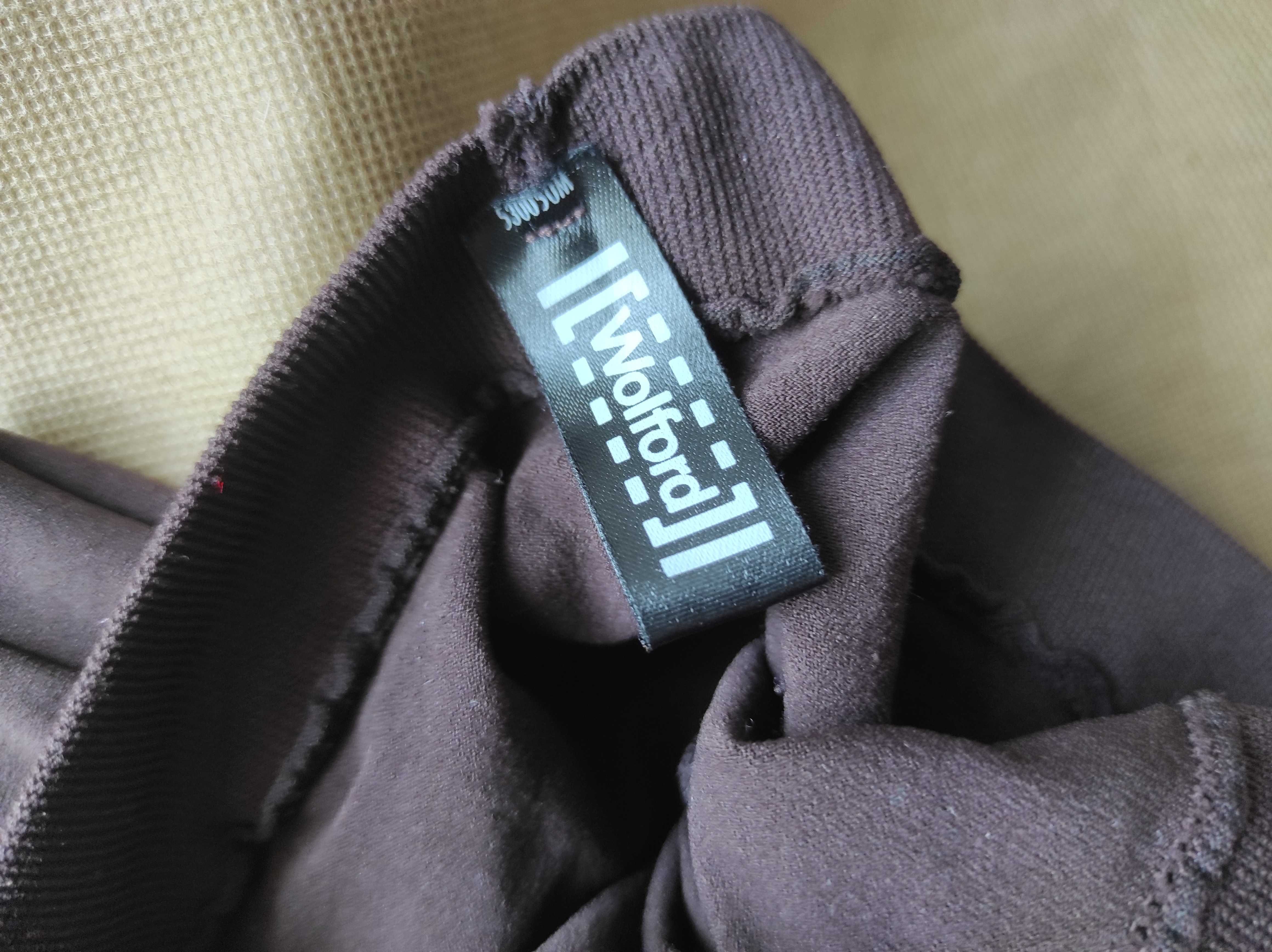 wolford brązowe getry legginsy r.M