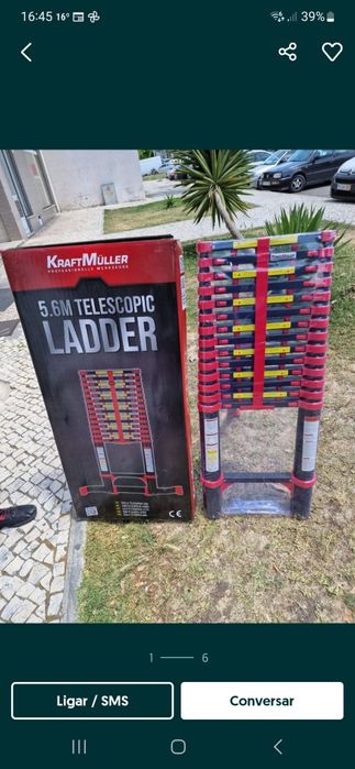 Escada telescópicas 5.60M Nova